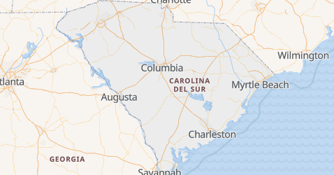 Mapa de Carolina del Sur