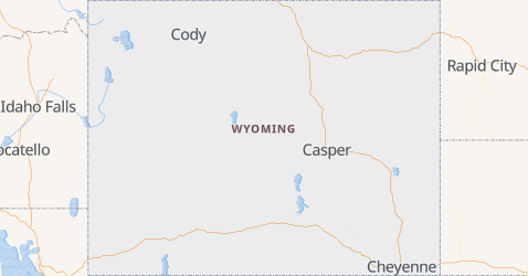 Mapa de Wyoming