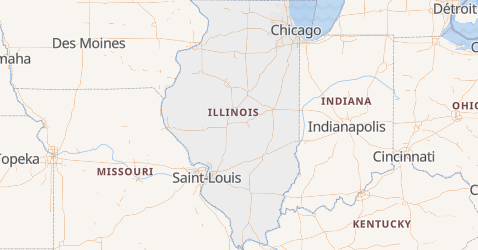 Carte de Illinois