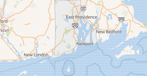 Carte de Rhode Island