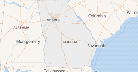 Mappa di Georgia