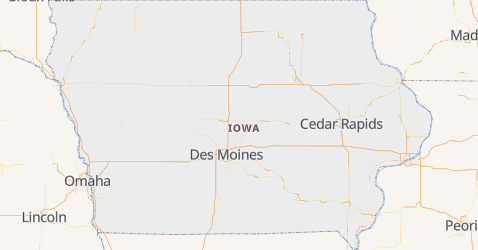 Mappa di Iowa