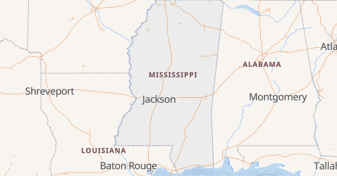 Mappa di Mississippi
