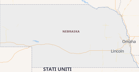 Mappa di Nebraska