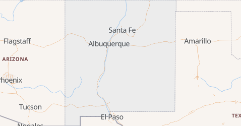 Mappa di Nuovo Messico