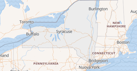 Mappa di Stato di New York