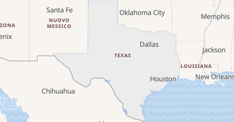Mappa di Texas