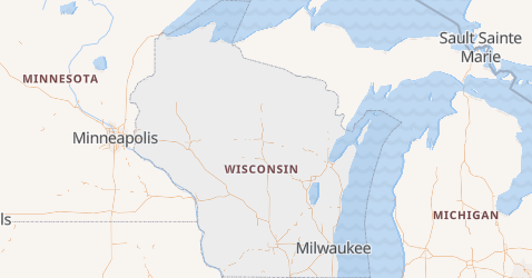 Mappa di Wisconsin