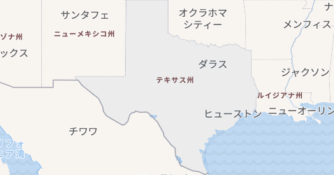 テキサス州地図
