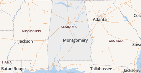 Alabama kaart