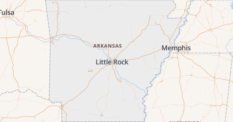 Arkansas kaart
