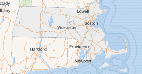 Massachusetts kaart