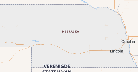 Nebraska kaart