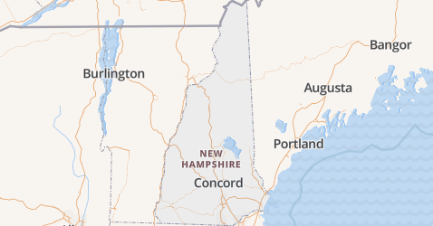 New Hampshire kaart