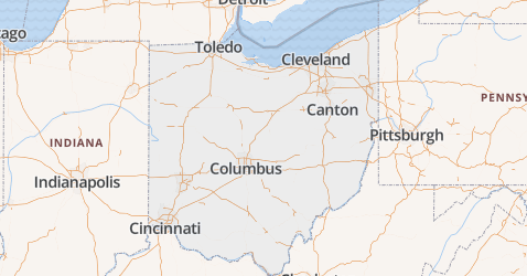 Ohio kaart
