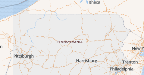 Pennsylvania kaart