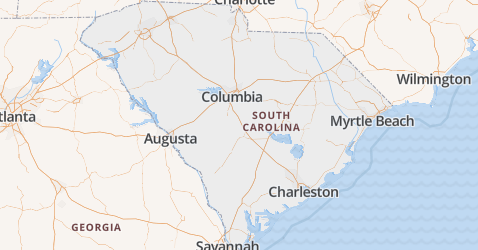 South Carolina kaart