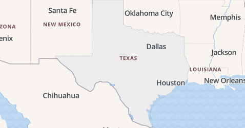 Texas kaart