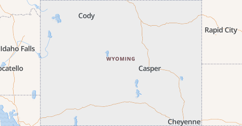 Wyoming kaart