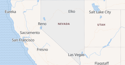 Nevada - szczegółowa mapa