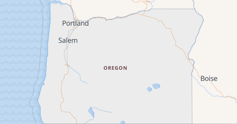 Oregon - szczegółowa mapa
