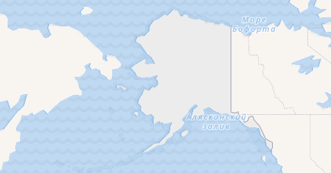 Аляска - карта