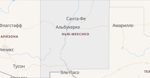 Нью-Мексико - карта
