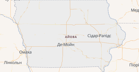 Айова - мапа