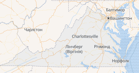 Вірджинія - мапа